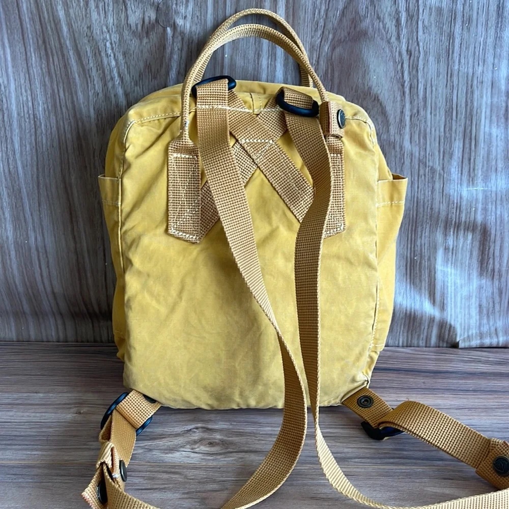 Pre-owned Kånken Yellow Backpack condition see the pictures